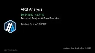 ARB (ARBUSDT) Technical Analysis - Price Prediction & Buy or Sell September 13, 2025