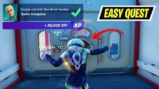 Emote outside Bao Bros bunker Fortnite