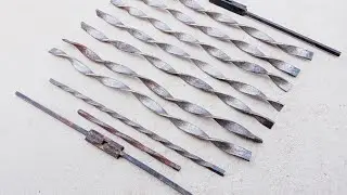 How to twist 10mm square bar and 25mm patti/चौकोर पट्टी को कैसे मोड़ना है/#twist_diy