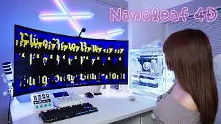 これだけでデスクが超オシャレに！ゲーム部屋 ライティング️ LEDテープ 【 Nanoleaf 4D 】