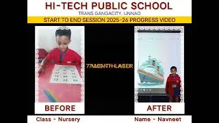 Watching Navneet grow! 🌟 Nursery milestones at Hi-Tech Public School (2025-2026). #SchoolLife