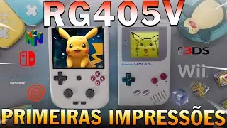 RG405V rodando SWITCH, Wii, 3DS e PS2! MELHOR CONSOLE PORT&Aacute;TIL VERTICAL do MUNDO!