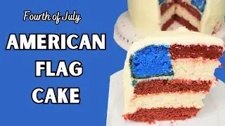 American Flag Cake | Fun Fourth of July Dessert!