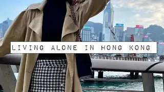 living alone in hong kong | day off | online classes | shopping