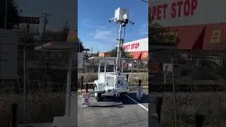 Mobile Solar CCTV Trailer. Surveillance on the go￼