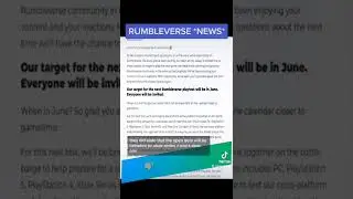 RUMBLEVERSE *News And Updates* #rumbleverse #rumbleversegame #gaming