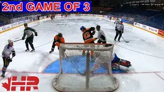 2nd game of 3 for the night. Blades beer league hockey goalie GoPro