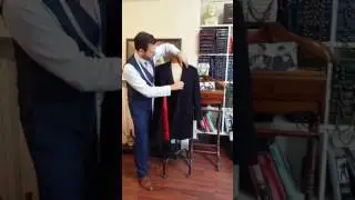 CROMBIE Overcoat Alterations on Tailoring TV with Michael Pendlebury James Personal Tailor & Son