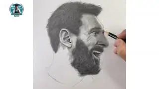 Leo Messi 🦁 beautiful Sketch @LeoMessi #leo #leomessi #football #art #drawing #sketch