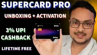 SuperCard Pro From Axis Bank - Unboxing and Activation | Lifetime Free | 3% UPI Cashback #supermoney