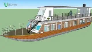 3D Modelling of a river patroling boat