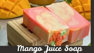 Mango Juice Soap #coldpressedsoap #soap #smallbusiness #coldprocesssoap 