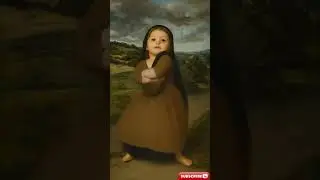 Little Mona Lisa Girl Dancing 💃✨ | Cute Renaissance Vibes