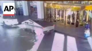 WATCH: Moment Tesla Cybertruck explodes outside Trump's Las Vegas hotel