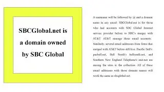 Who manages SBCGlobal net email accounts viodeo