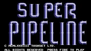 Super Pipeline Review for the Commodore 64 by John Gage