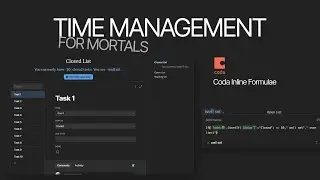 Time Management for Mortals in Coda.io (+ features exploration)