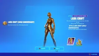 How To Unlock Gold ANNIVERSARY Lara Croft Skin(New Lara Croft Style)