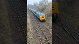 Mainline Railtour- Class 45 No. 45118 'The Royal Artilleryman' thunders towards Wymondham.