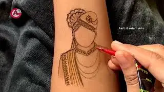 Mehndi se dulha bnaye | easy dulha mehndi design| easy tarike se dulha bnaye