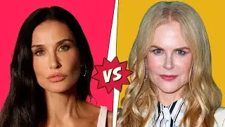 Demi Moore vs Nicole Kidman - Through the Years (Face Morph Transformation - until 2024...)