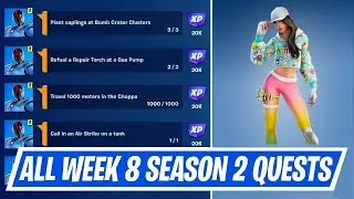 Fortnite Week 8 Season Quest Challenges - How to complete Week 8 Season Quests in Chapter 3 Season 2