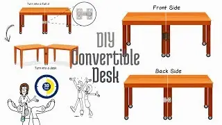 How to build a DIY Convertible Desk or Dining Table