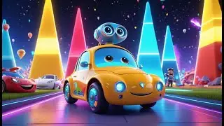 Buttons Song (Learn Shapes) &ndash; Robot Car City Ride | Fun Learning Song for Kids | Shape Adventure