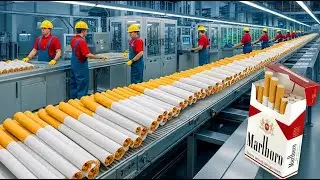 Inside the Cigarette Factory &mdash; ASMR From Tobacco to Finished Cigarettes