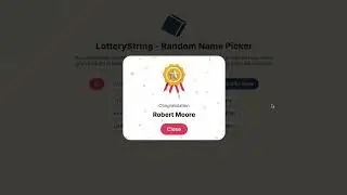 LotteryString - Random Name Picker Online App