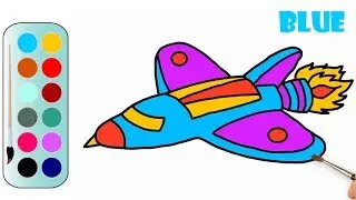 Coloring a Jet Fighter | Jet Fighter Drawing Pages | MHP Learning School