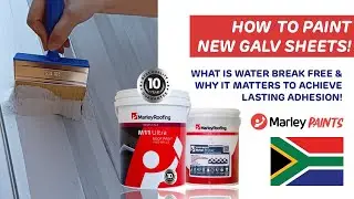 How to paint new Galvanized Sheets