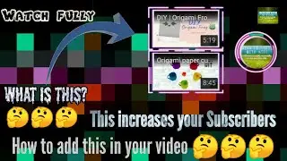 How to add end screen annotation (animation) to your video | Techno Series #2 | Using Phone |