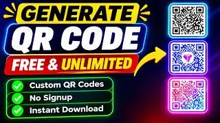 How to generate QR Code Online for Free | QR code Generator