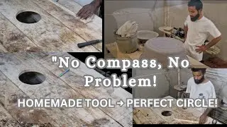 Draw Perfect Circles with This Simple DIY Tool | No Compass Needed! 🔥smart wood hack