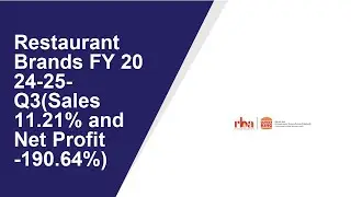 Restaurant Brands Standalone Quarterly Result | Q3 Result 2024-25 | Restaurant Brands latest news