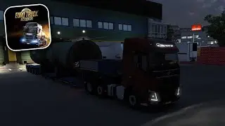 Euro Truck Simulator 2 - Night And Big Cargo - Gameplay Walkthrough 74 (PC)