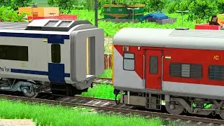 LHB RED COUPLING VANDHE BHARAT EXPRESS | BUMPY RAILROAD | RAILWORKS | INDIAN TRAIN SIMULATOR 2024