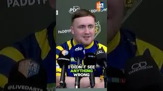 Luke Littler reacts to Joe Cullen accusing Mensur Suljovic of 