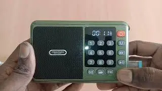 Portable Fm Radio MP3 USB Bluetooth Speaker Voice Recording Type-C Rm-615 REVIEW And Unboxing