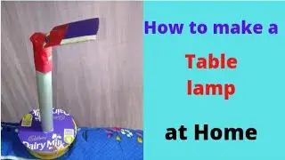 how to make a table lamp 🤔 at home 😱#diytablelamp #subscribe 🙏