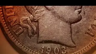 1903 BARBER DIME: $3 - $195 DEPENDING ON NUMISMATIC CONDITION, AS OF JANUARY 2019 (90% SILVER)