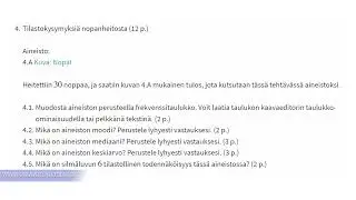 YO-tehtävä lyhyt matematiikka - Tilastokysymyksiä nopanheitosta