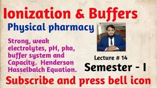 pH pKa & Buffers in Pharmaceutics | Henderson Hasselbalch Equation L 14 #pharmacisttayyebofficial