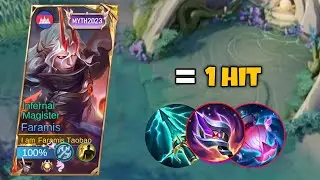 TOP GLOBAL FARAMIS BEST 1HIT BUILD 2025!!🔥 ( Must try ) MLBB