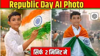 Republic Day AI Photo Kaise Banaye | Sirf 2 Minute 🇮🇳 ll ai photo editing ll #republicDay