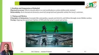Principles of Animation/ Visual Effects Design/ SNS Institutions 