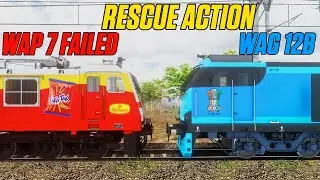 🚂 WAP 7 Fail: Unbelievable 22159 MAS Express Wag 12 Rescue Mission! 🚂