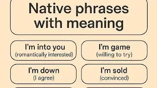 Native phrases with meaning