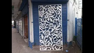 White 18mm MDF Board cuttng pattern with CNC Router
